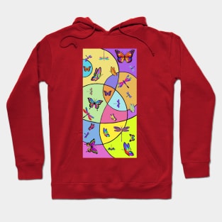 Butterflies on stain glass Hoodie